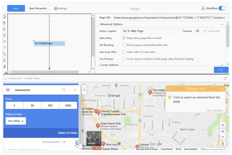 Google Map Data Scraping with ParseHub 3