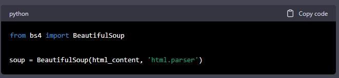 Step 4: Parse the HTML Content