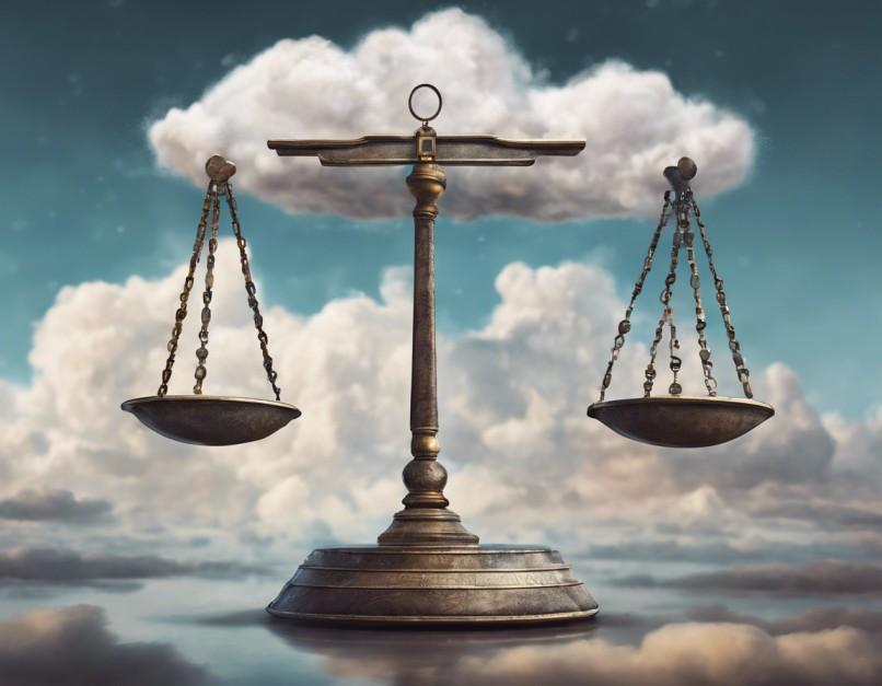 Balance scale comparing cloud and manual scraping