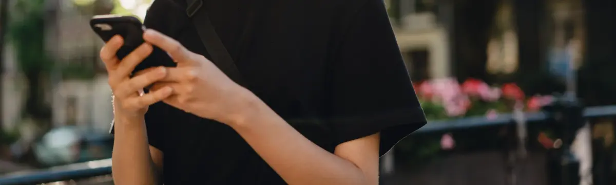 User browsing TikTok app for TikTok data scraping and social media analytics research