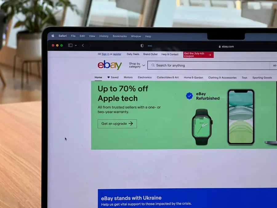 Scraping eBay, website image