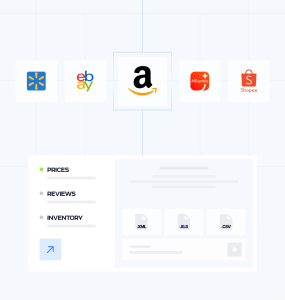 E-commerce intelligence dashboard displaying real-time price monitoring, competitor analysis charts, and product performance metrics across multiple platforms