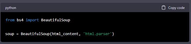 Step 4 Parse the HTML Content