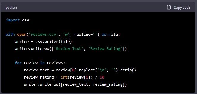 Step 8 Save the Data