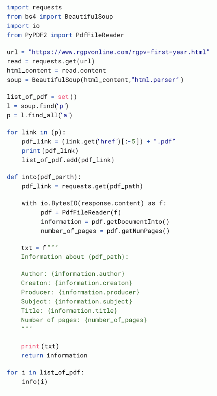 How to scrape all PDF files from website with Python