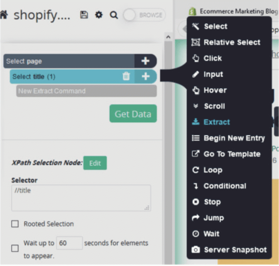 Scraping meta data and meta descriptions using Parsehub 8
