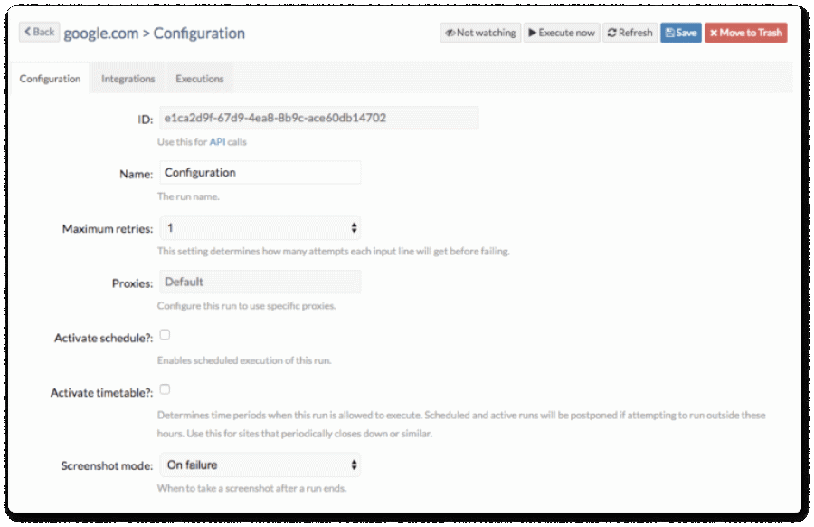 Dexi Basics Screenshot