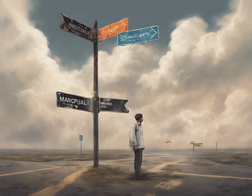 Person deciding between cloud and manual scraping