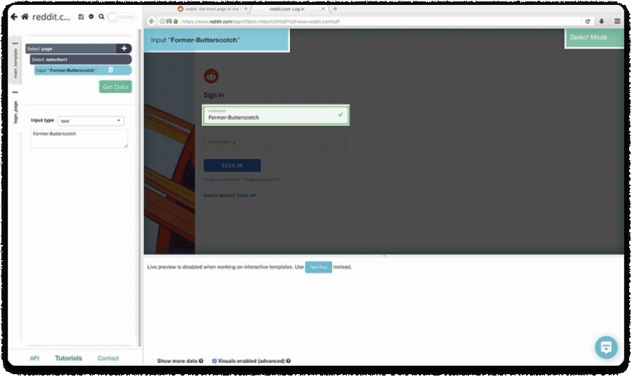 Scraping website that requires login with Parsehub 4