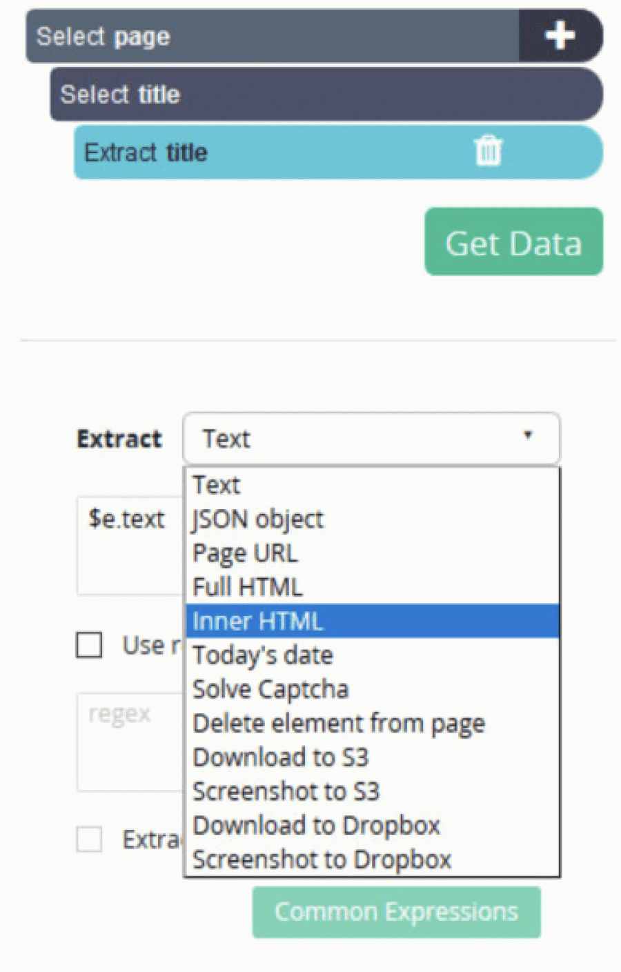 Scraping meta data and meta descriptions using Parsehub 9