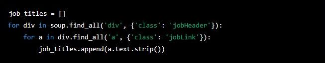 scraping job titles from glassdoor