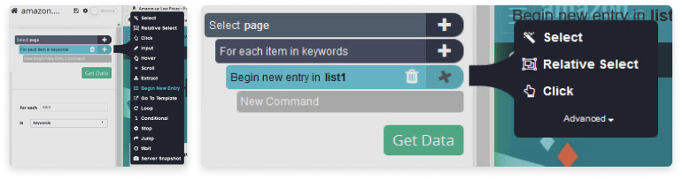 Getting Keywords list Data from Website with Octoparse Step 1