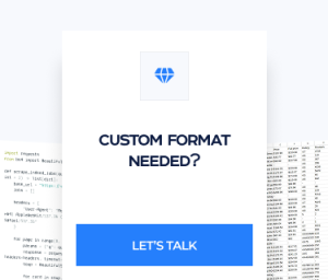 Custom format needed section