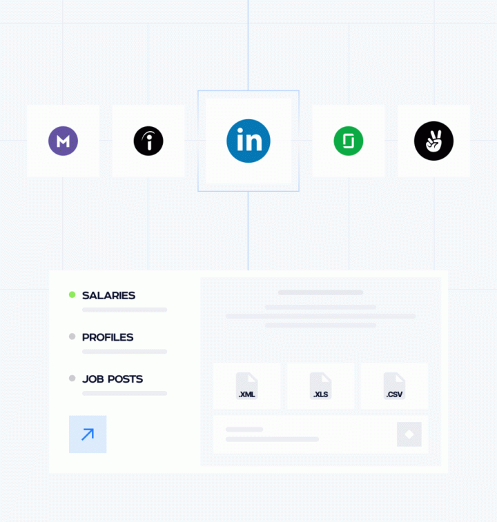 Web scraping logos from Monster, Indeed, LinkedIn, Glassdoor, and AngelList for talent acquisition, recruitment insights, salary benchmarking, and startup job data