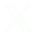 X logo for visualization data