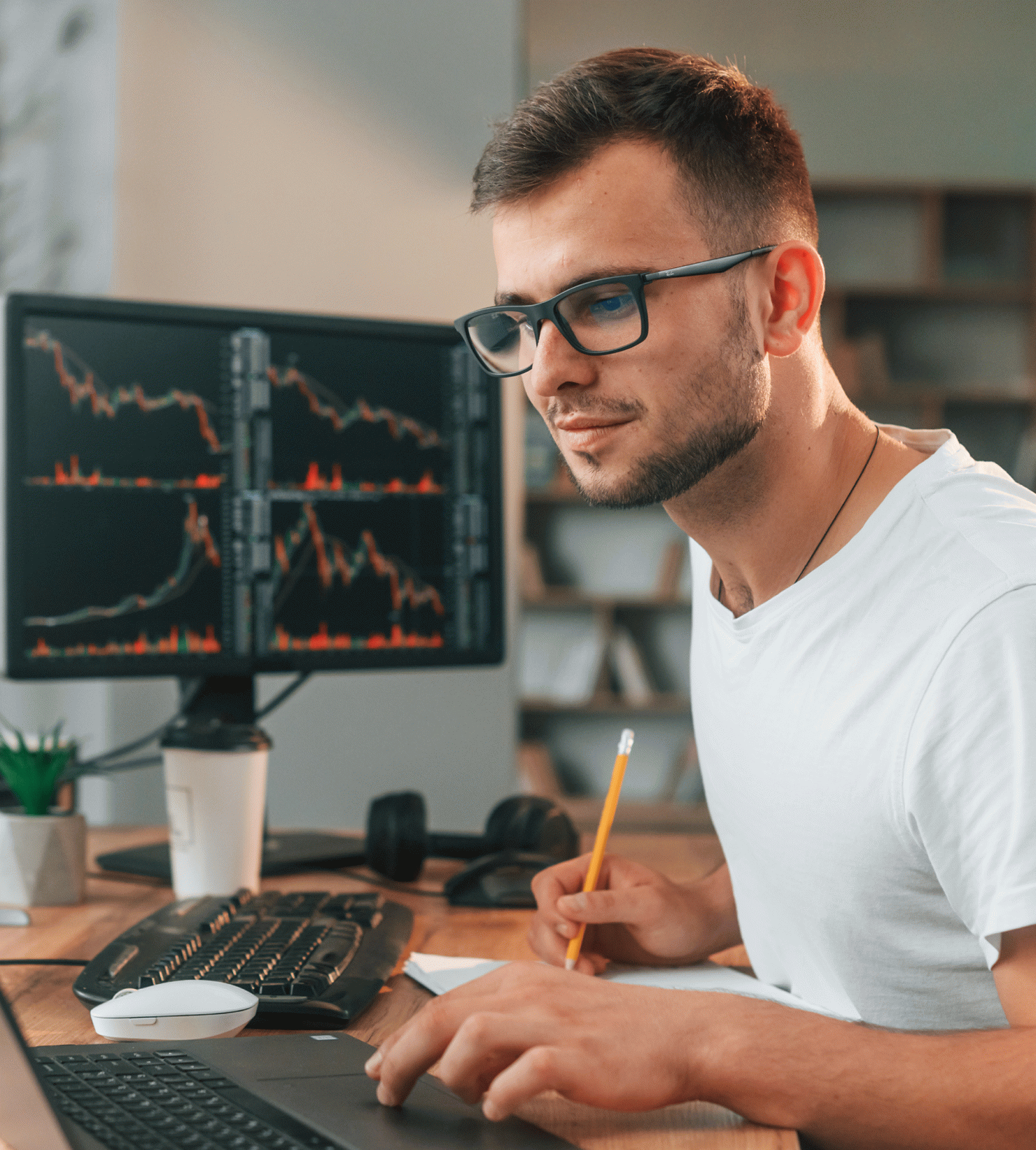 Bloomberg scraping data reviewed by two analysts on shared screens