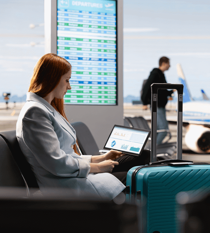 travel agency team using flight scraper