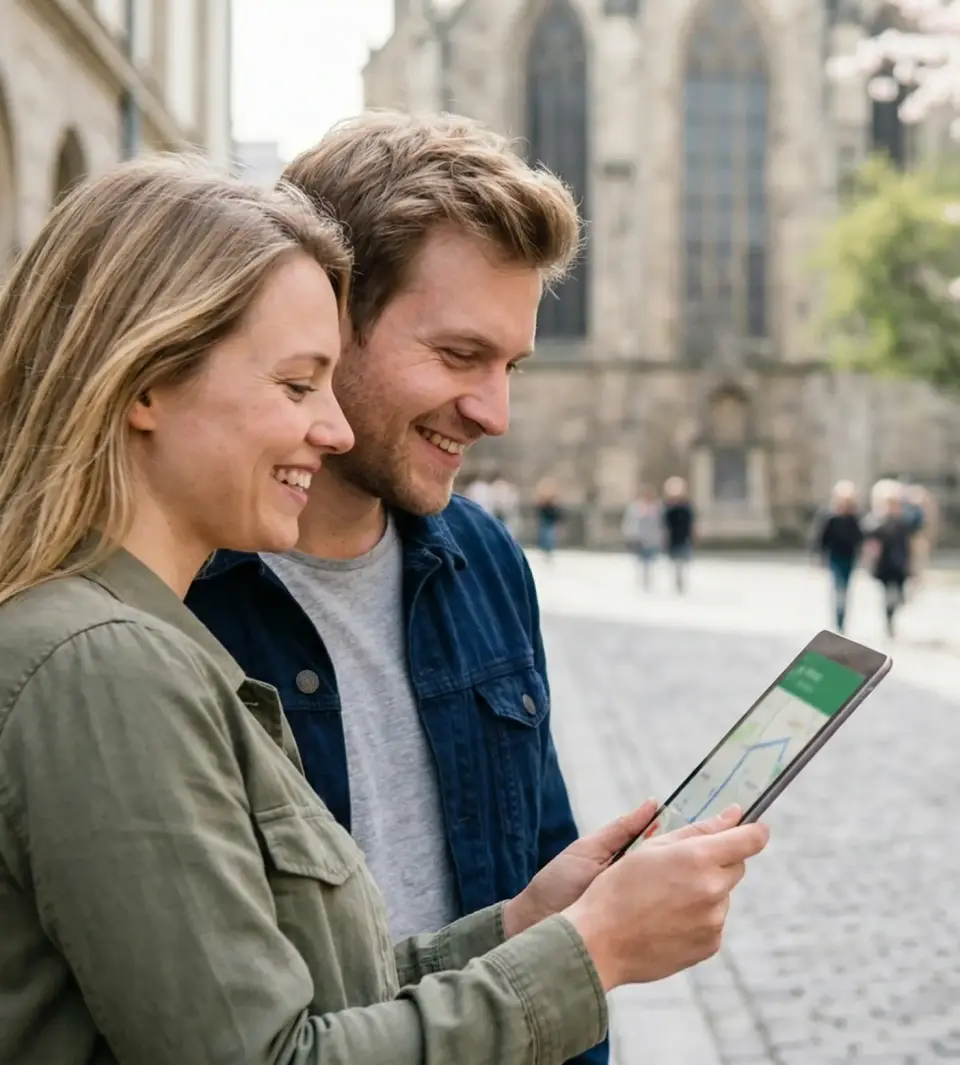 Professional reviewing Tripadvisor data scraping reports and hospitality analytics