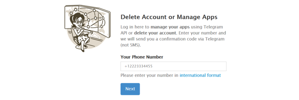 signing up before building a scraper for Telegram