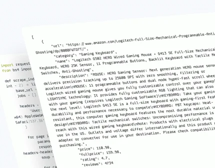 Json format data background